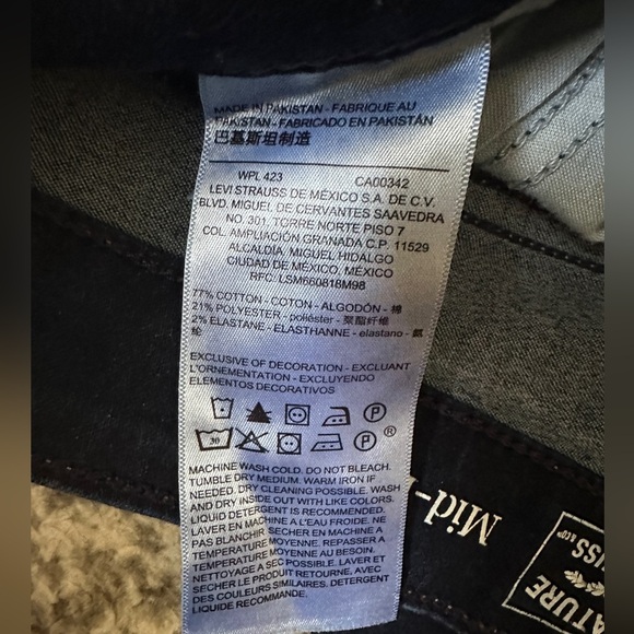 Levi Strauss signature gold mid-rise skinny dark was Jean size 6s / 28 - Picture 4 of 5